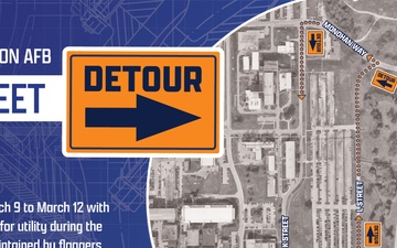 Wright-Patterson AFB 8th Street Closure Detours