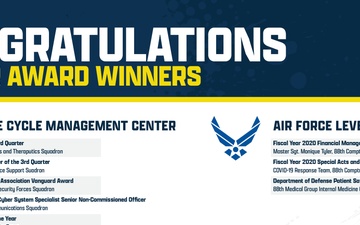 Congratulations to Award Winners - Wright-Patterson AFB 2