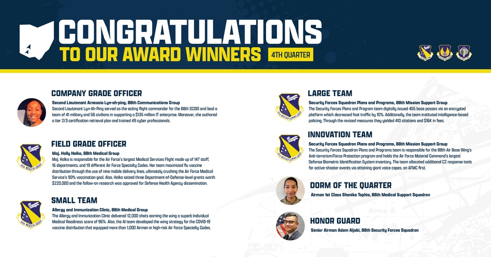 Congratulations to Award Winners - Wright-Patterson AFB 4