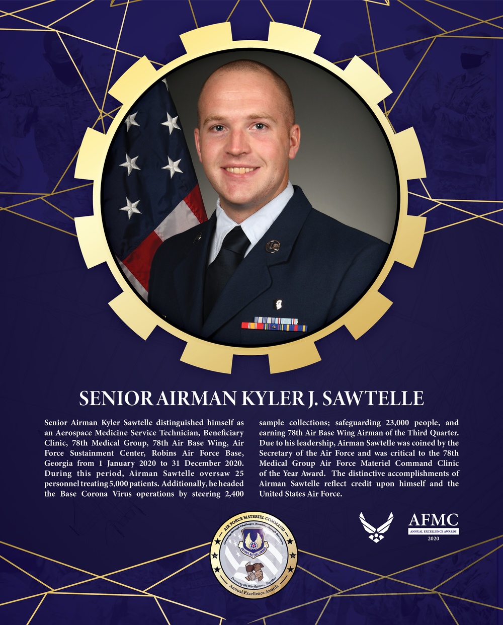 AFMC Award Nominees - Senior Airman Kyler Sawtelle