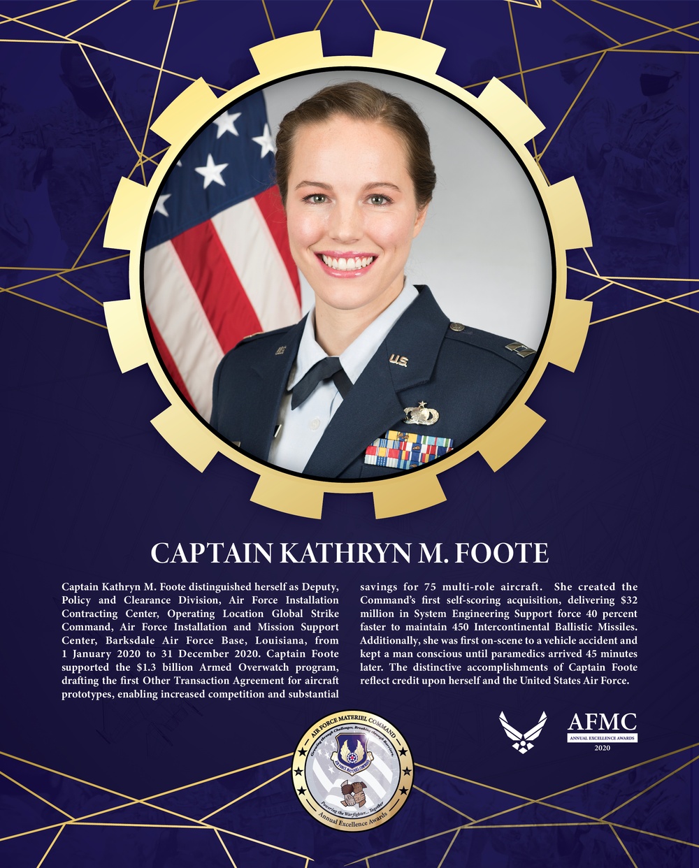 AFMC Award Nominees - Captain Kathryn M. Foote