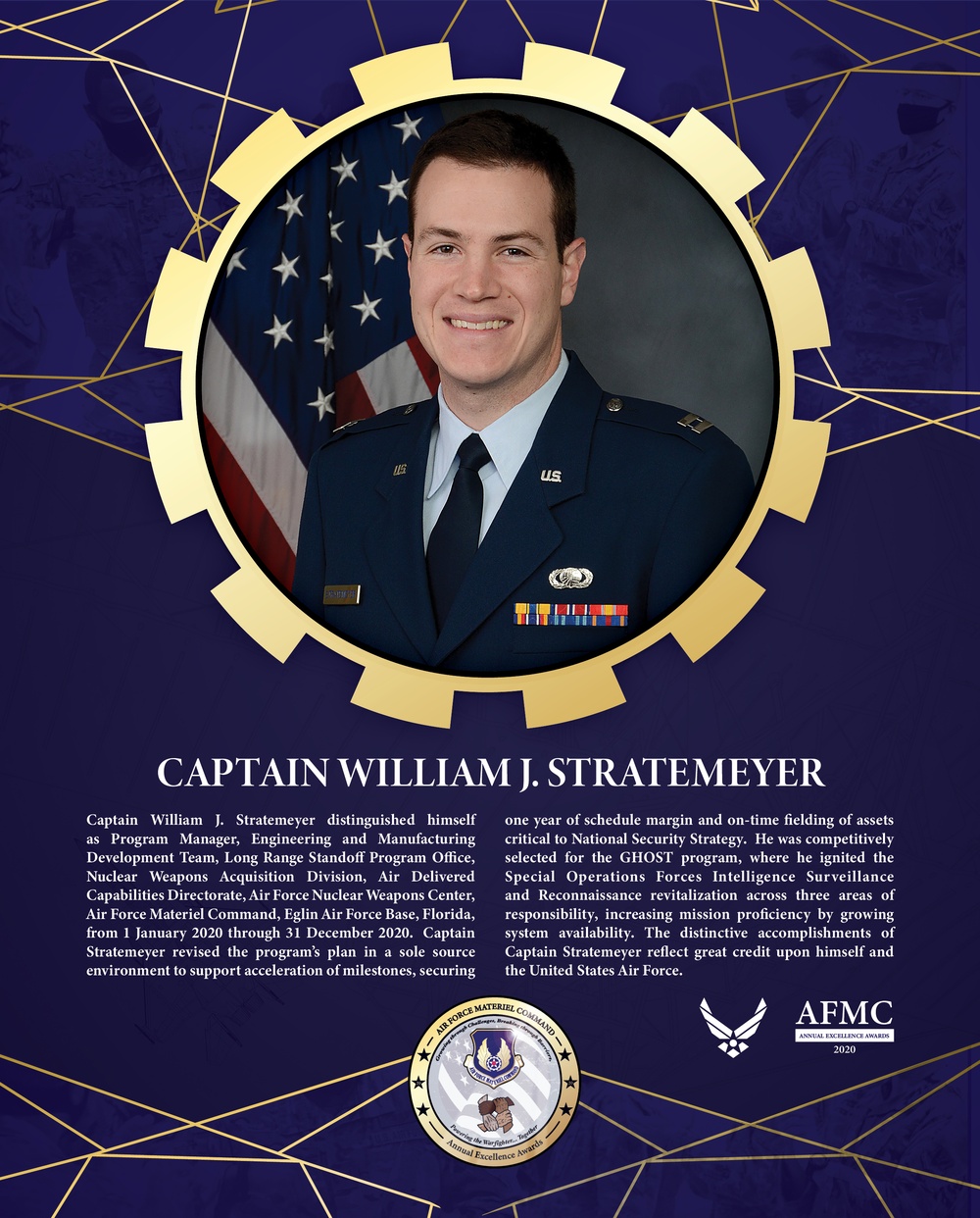 AFMC Award Nominees - Captain William J. Stratemeyer