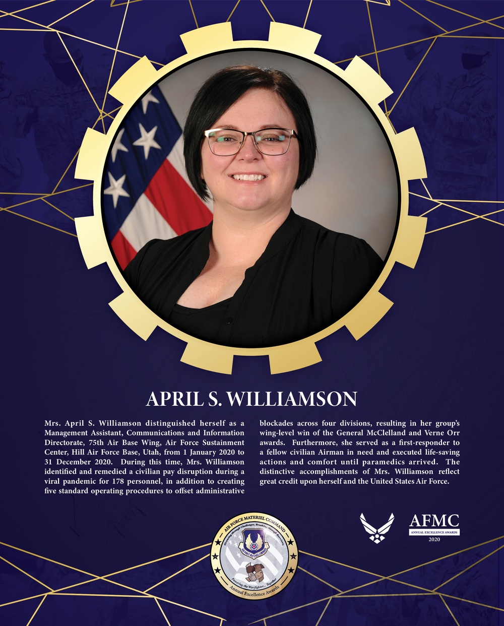 AFMC Award Nominees - Mrs. April S. Williamson