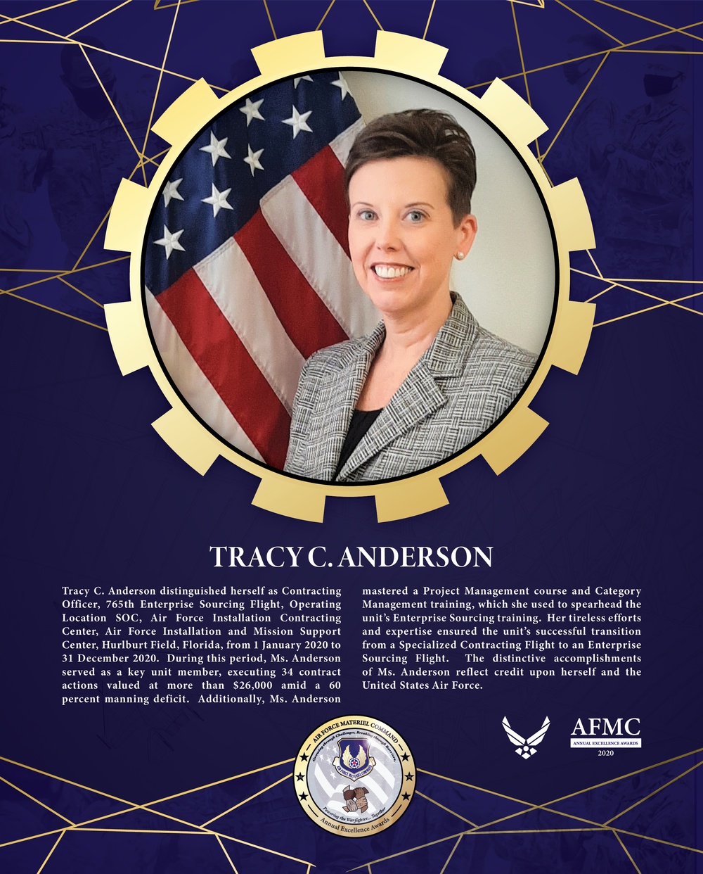 AFMC Award Nominees - Tracy C. Anderson