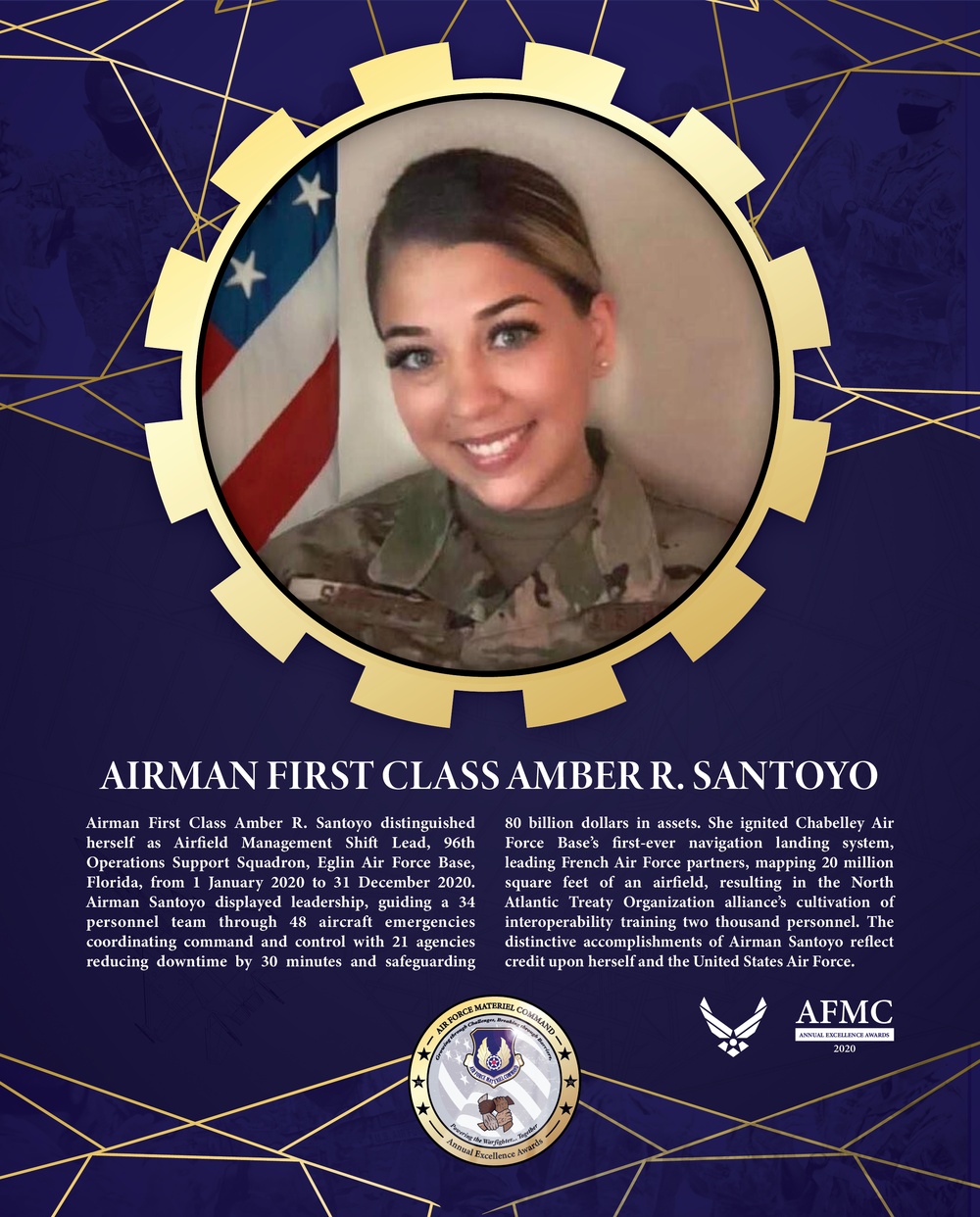 AFMC Award Nominees - Airman First Class Amber R. Santoyo