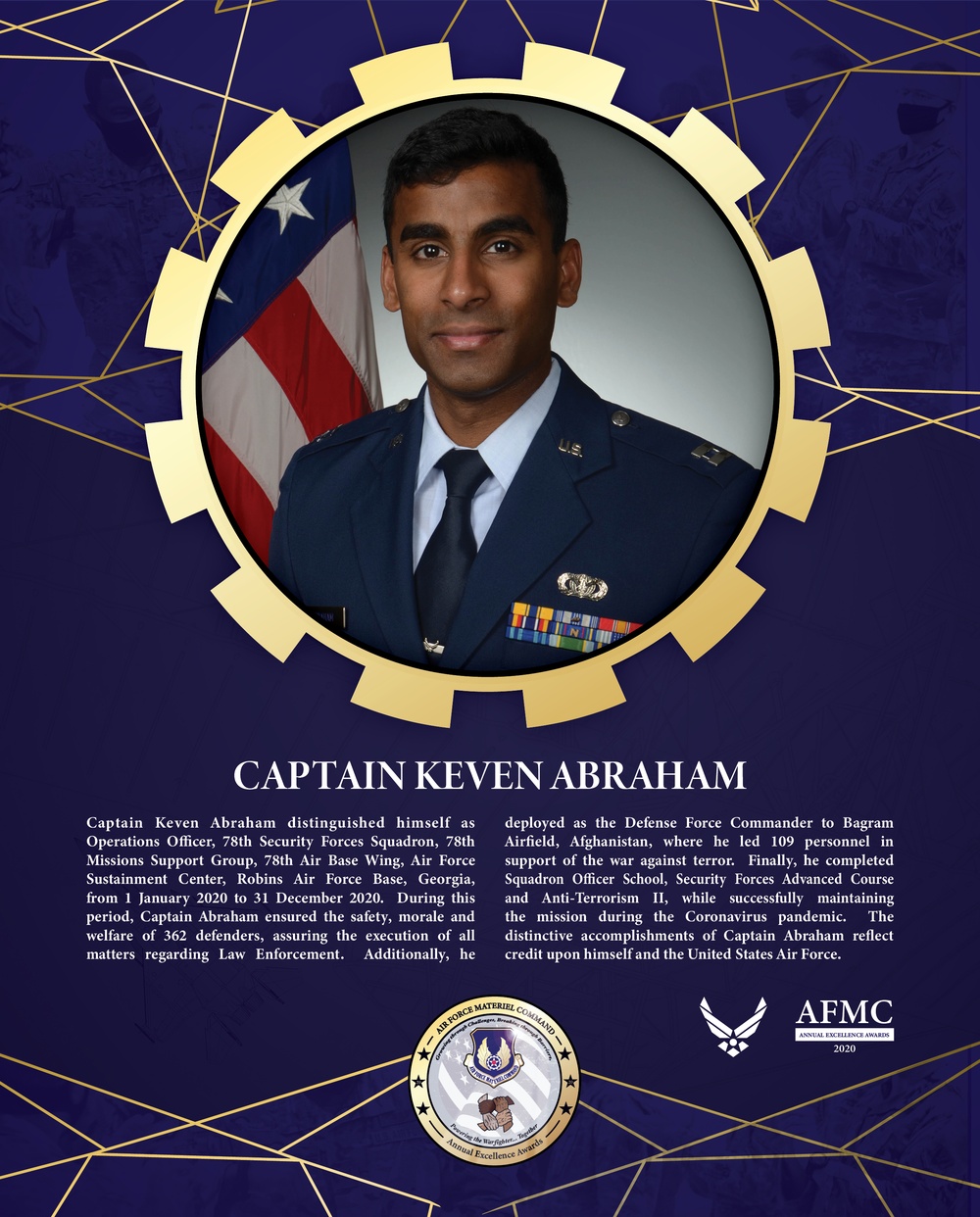 AFMC Award Nominees - Captain Keven Abraham