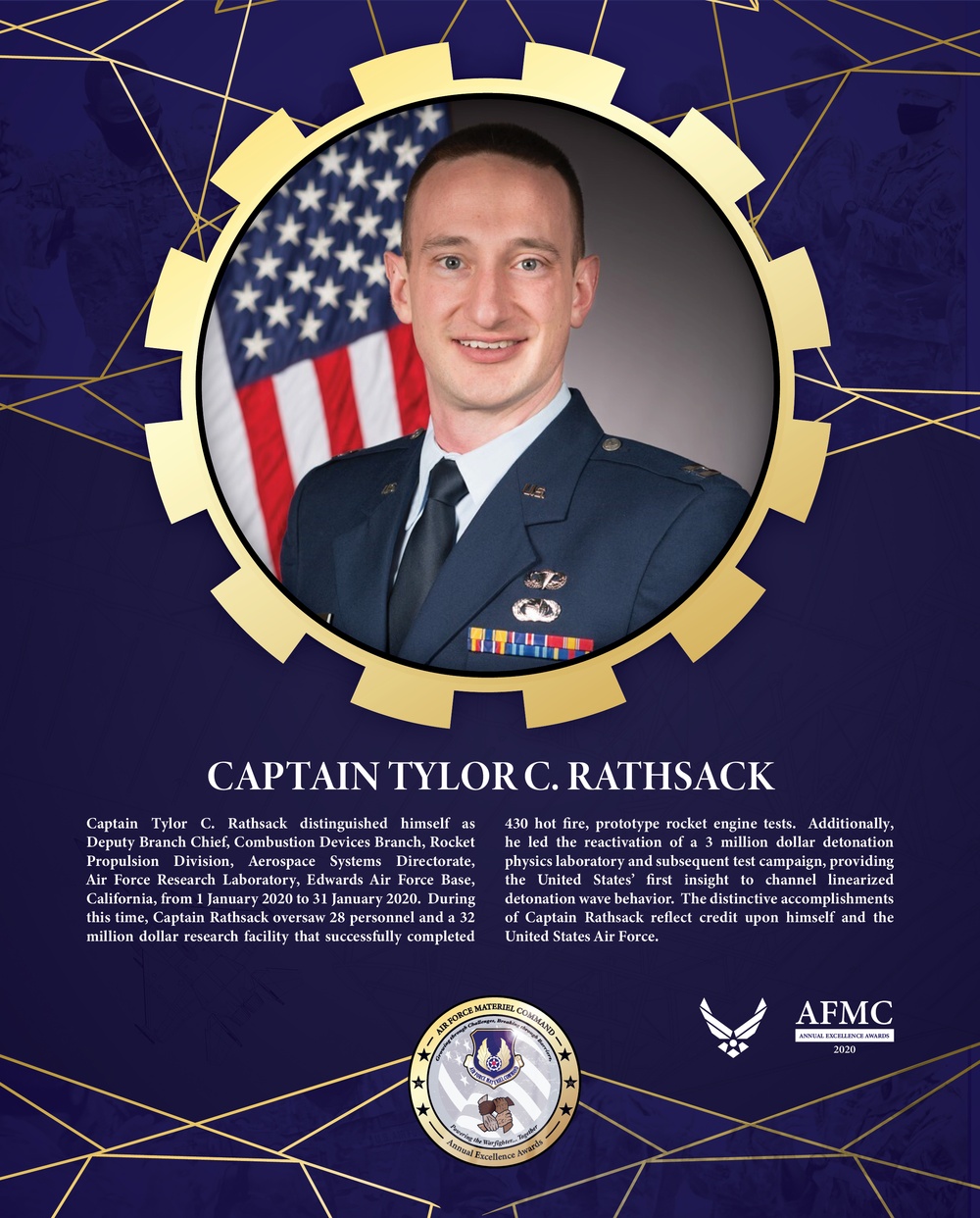 AFMC Award Nominees - Captain Tylor C. Rathsack