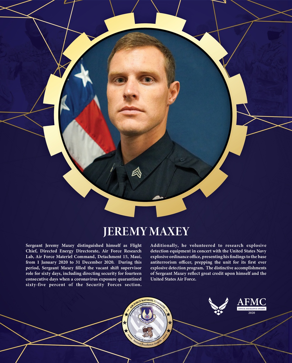 AFMC Award Nominees - Sergeant Jeremy Maxey