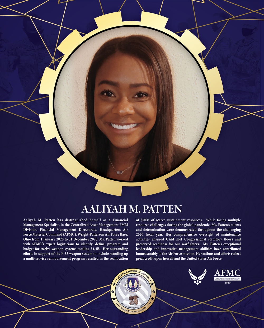 AFMC Award Nominees - Aaliyah M. Patten