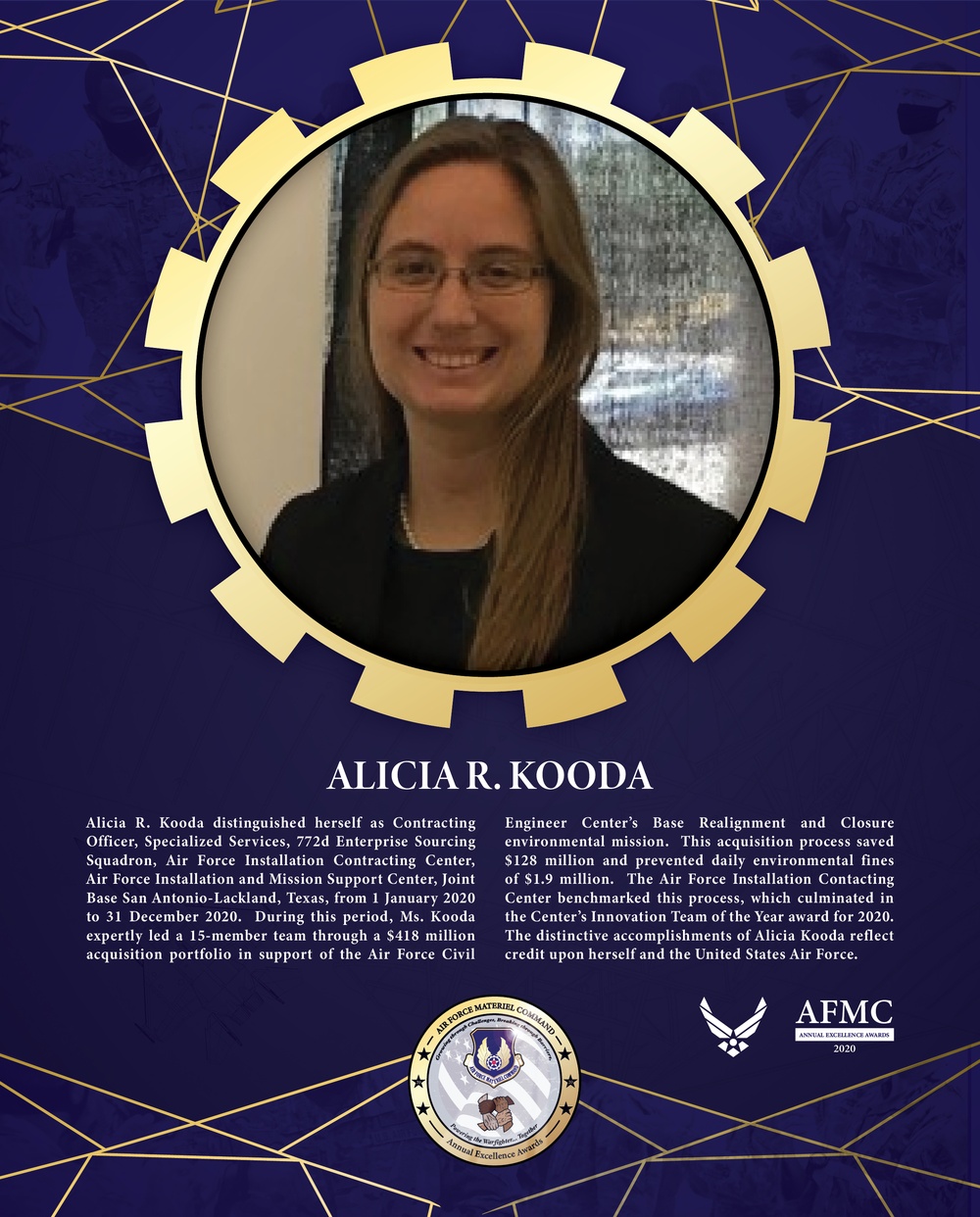 AFMC Award Nominees - Alicia R. Kooda