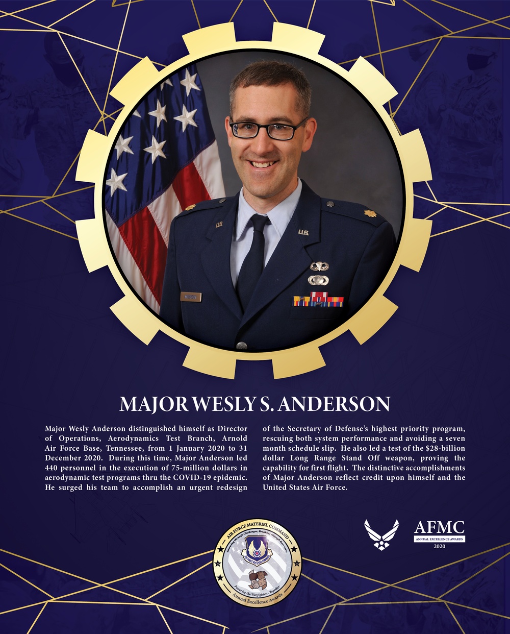 AFMC Award Nominees - Major Wesly Anderson