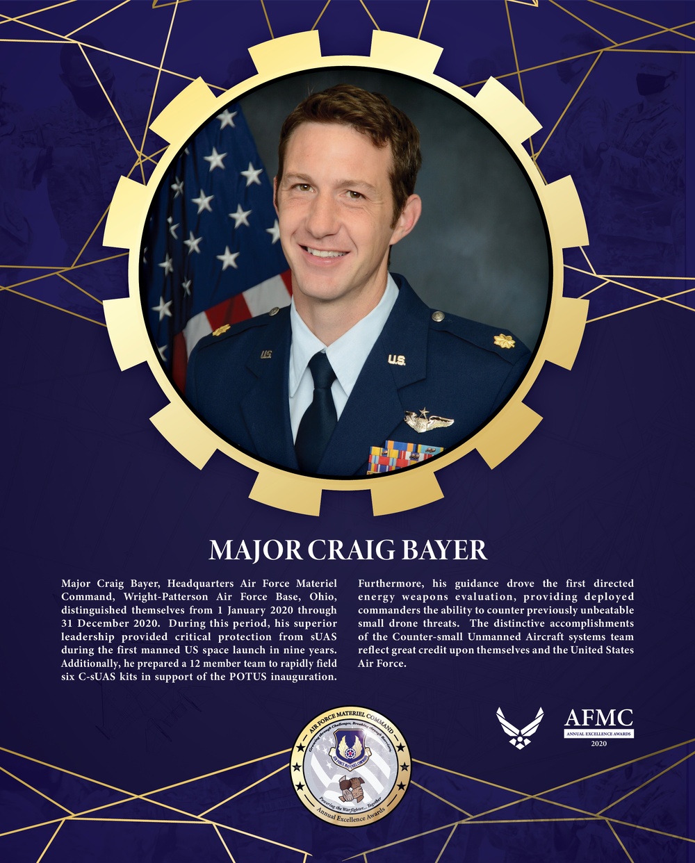 AFMC Award Nominees - Major Craig Bayer