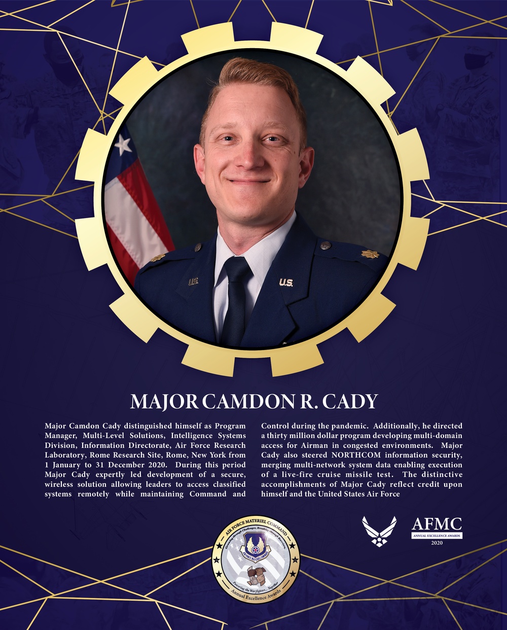 AFMC Award Nominees - Major Camdon Cady