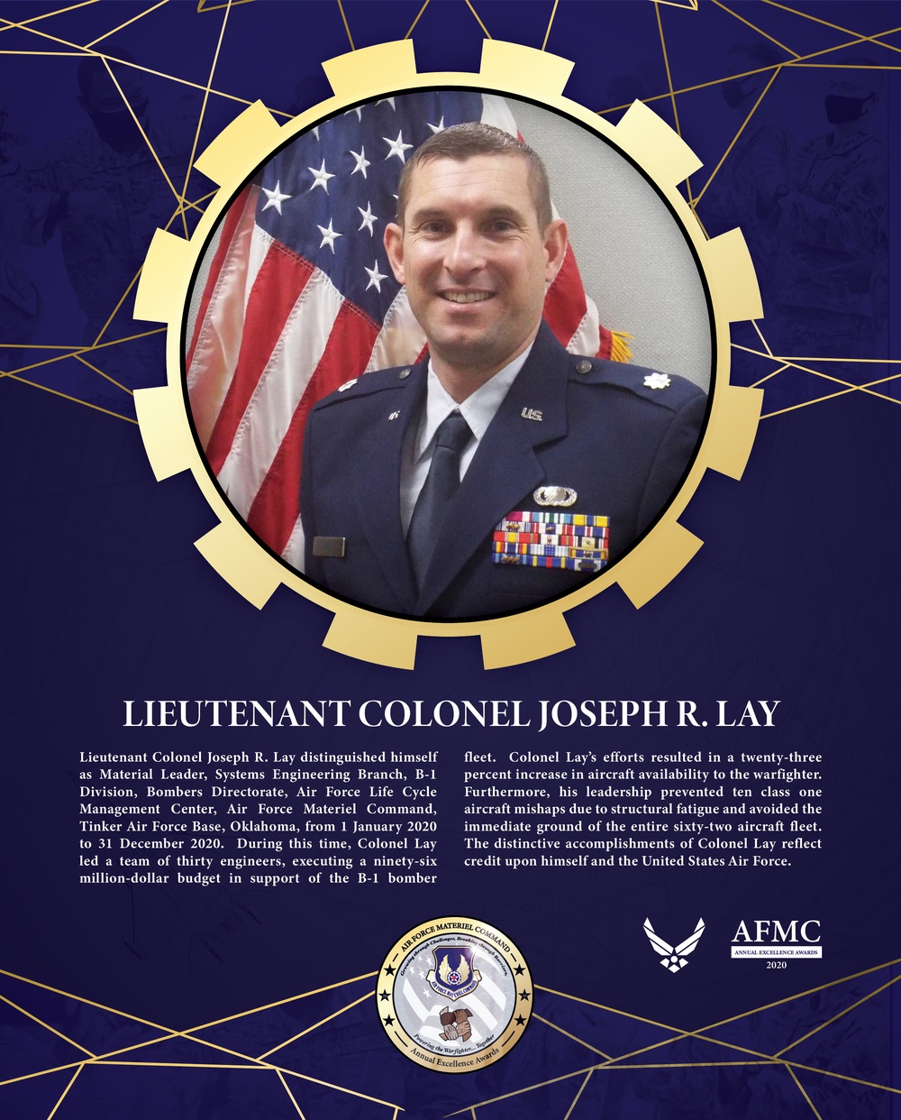 AFMC Award Nominees - Lieutenant Colonel Joseph R. Lay