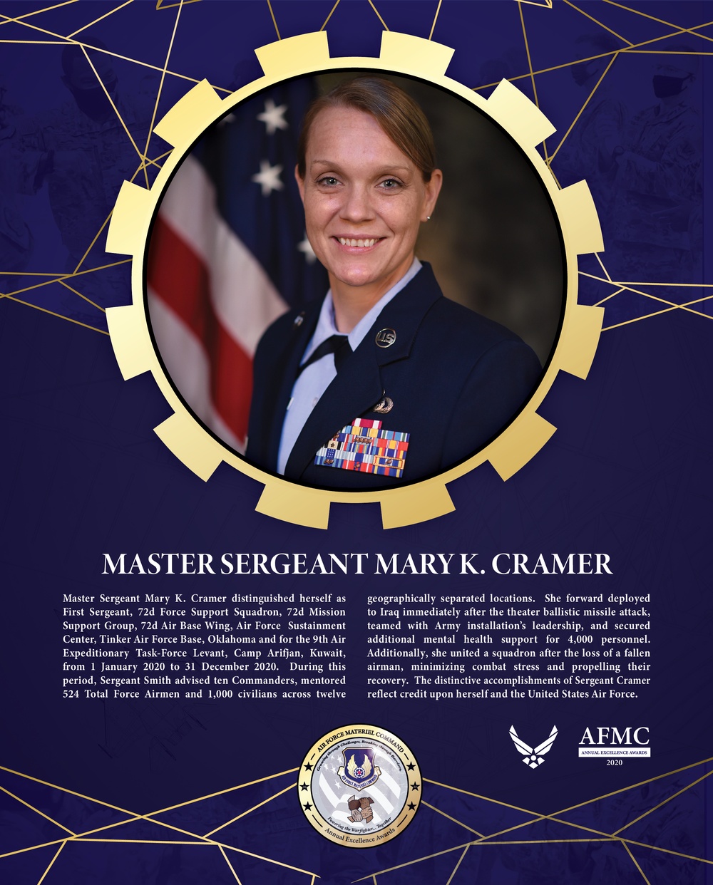 AFMC Award Nominees - Master Sergeant Mary K. Cramer