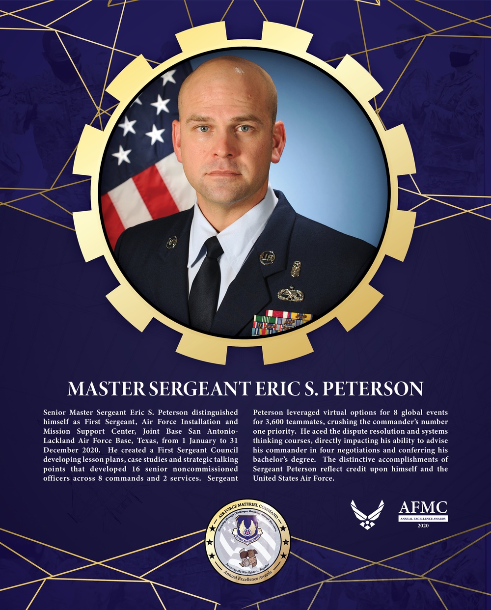 AFMC Award Nominees - Senior Master Sergeant Eric S. Peterson