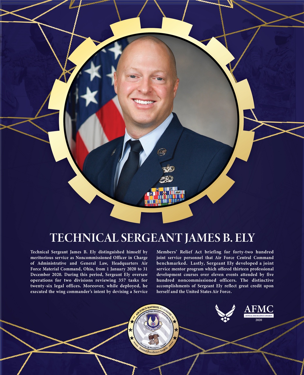 AFMC Award Nominees - Technical Sergeant James B. Ely