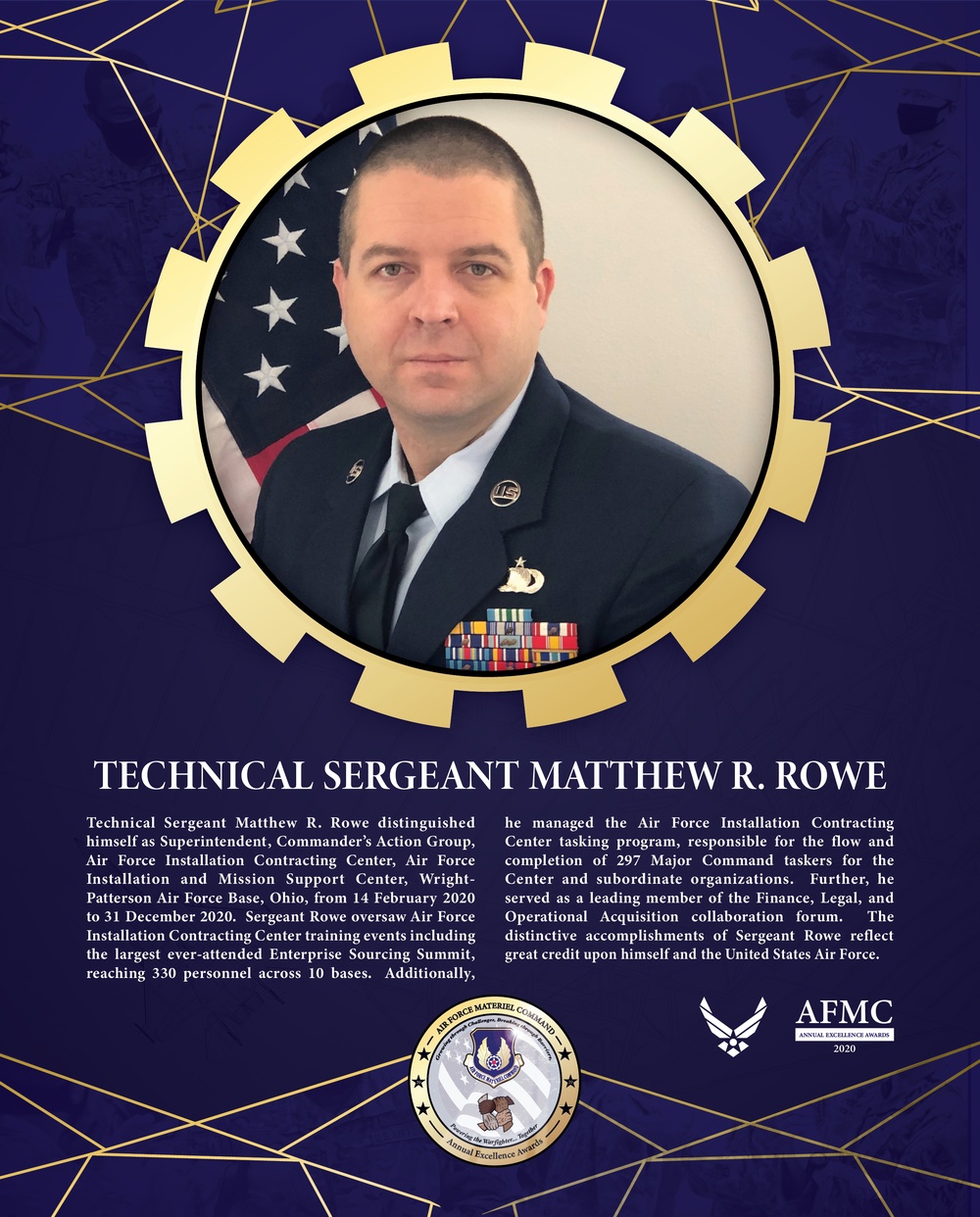 AFMC Award Nominees - Technical Sergeant Matthew R. Rowe