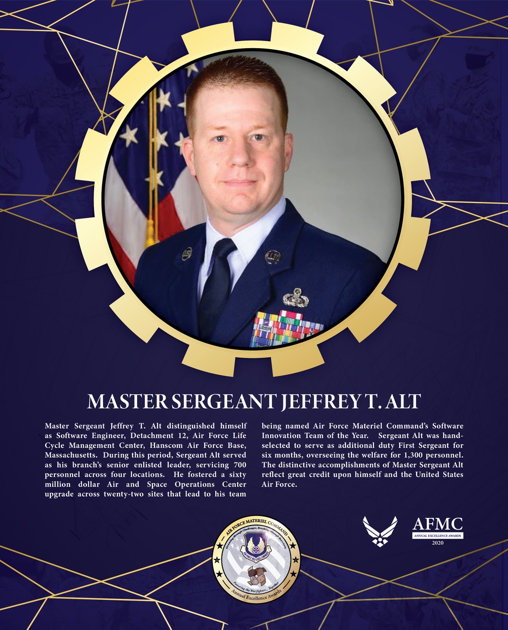 AFMC Award Nominees - Master Sergeant Jeffrey T. Alt