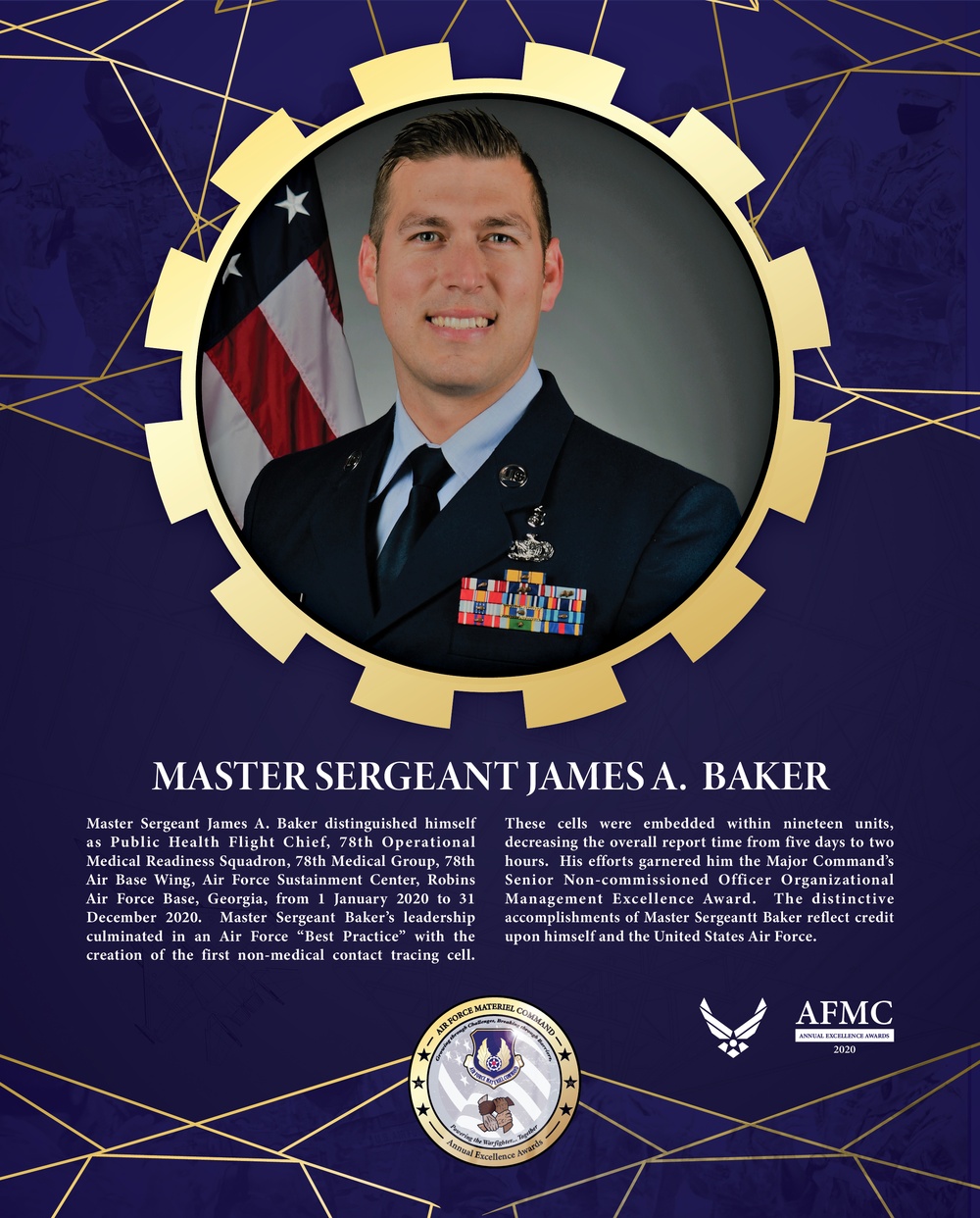 AFMC Award Nominees - Master Sergeant James A. Baker