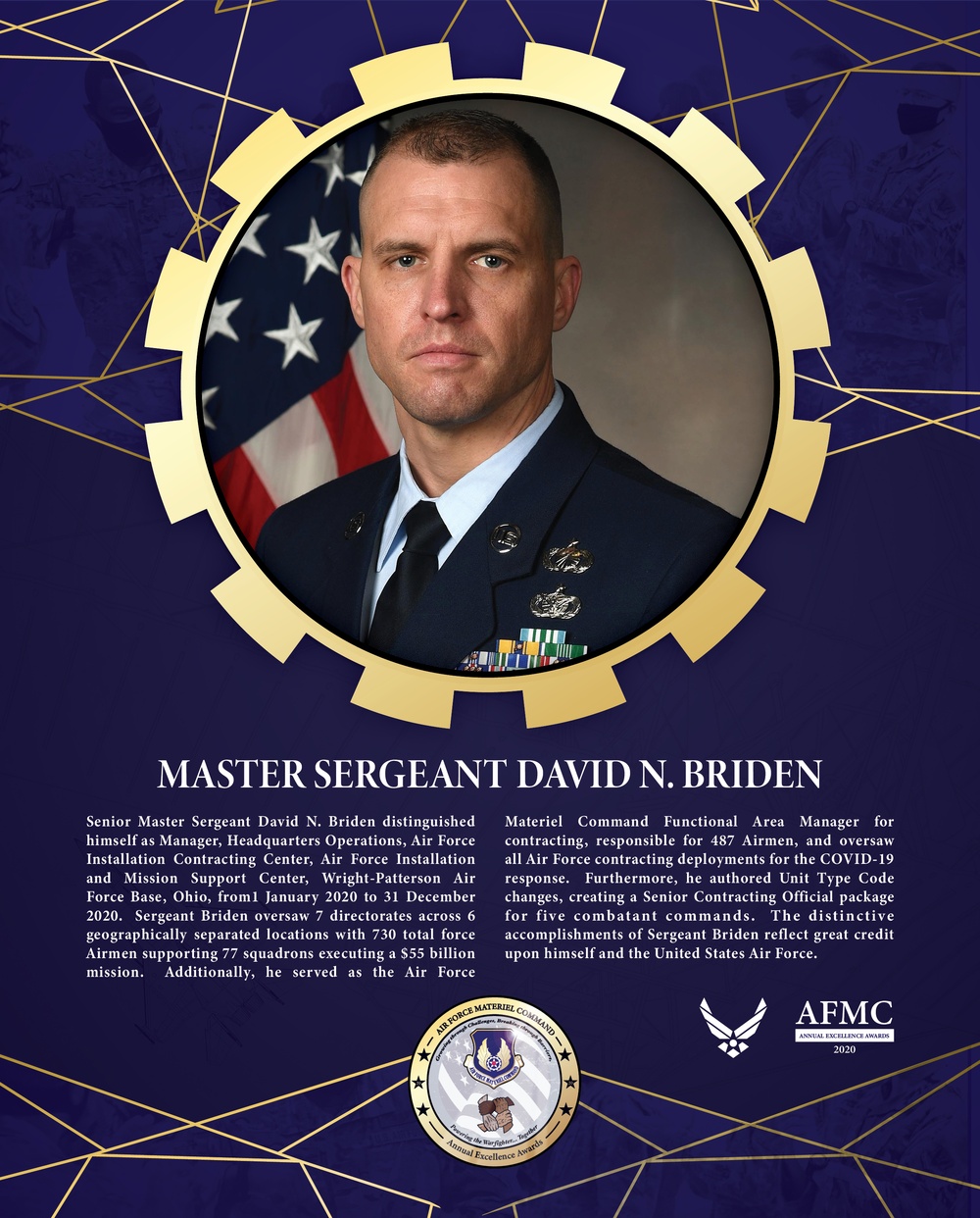 AFMC Award Nominees - Senior Master Sergeant David N. Briden