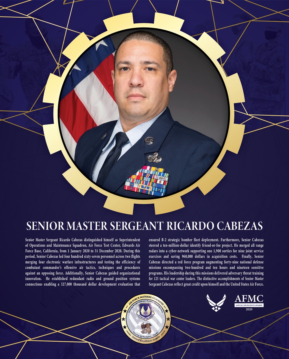 AFMC Award Nominees - Senior Master Sergeant Ricardo Cabezas