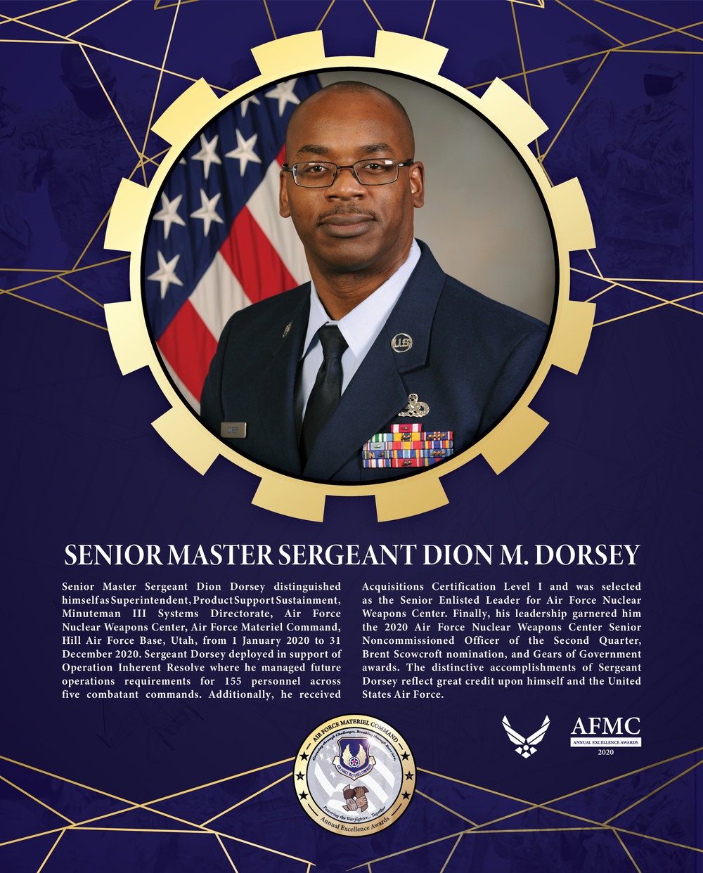 AFMC Award Nominees - Senior Master Sergeant Dion Dorsey