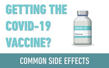 COVID-19 Vaccine common side effects.