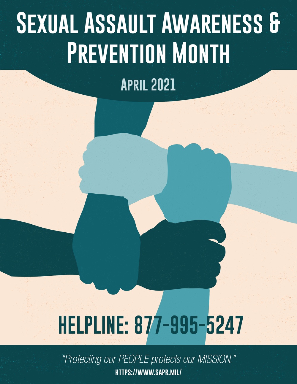 Sexual Assault Awareness and Prevention Month (SAAPM) Poster