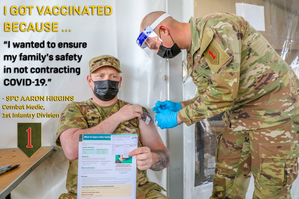 1ID Soldier Shares Why He&amp;#39;s COVID-19 Vaccinated