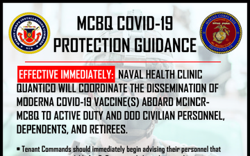 Marine Corps Base Quantico COVID-19 FRAGO 17 Guidance