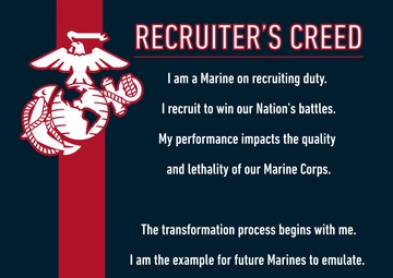 The Marine Recruiter's Creed