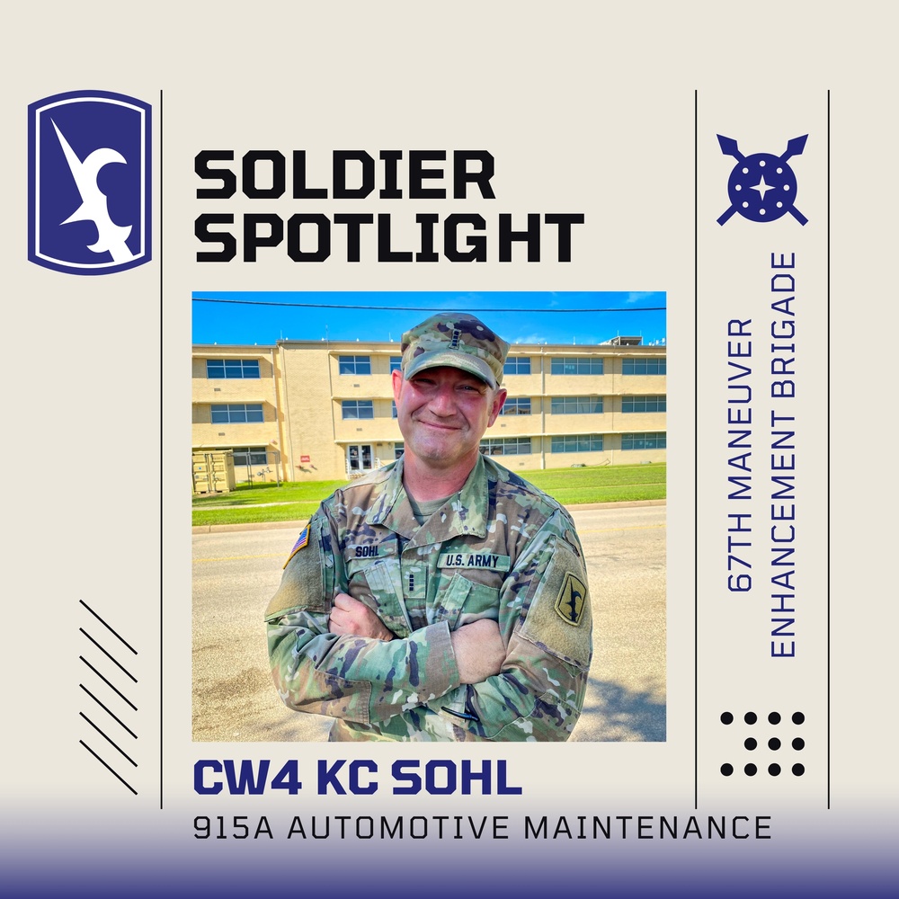 67th MEB Soldier Spotlight: CW4 KC Sohl