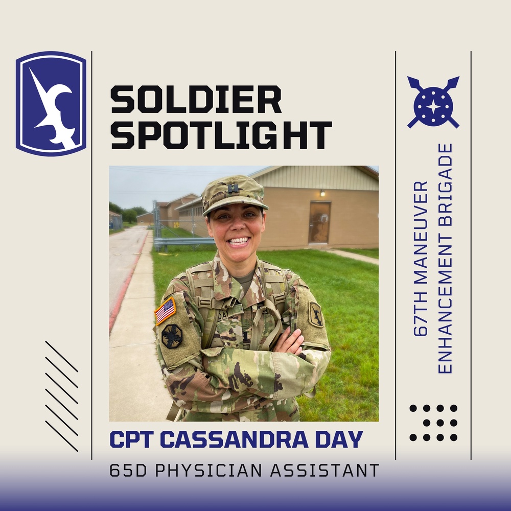 67th MEB Soldier Spotlight: Capt. Cassandra Day