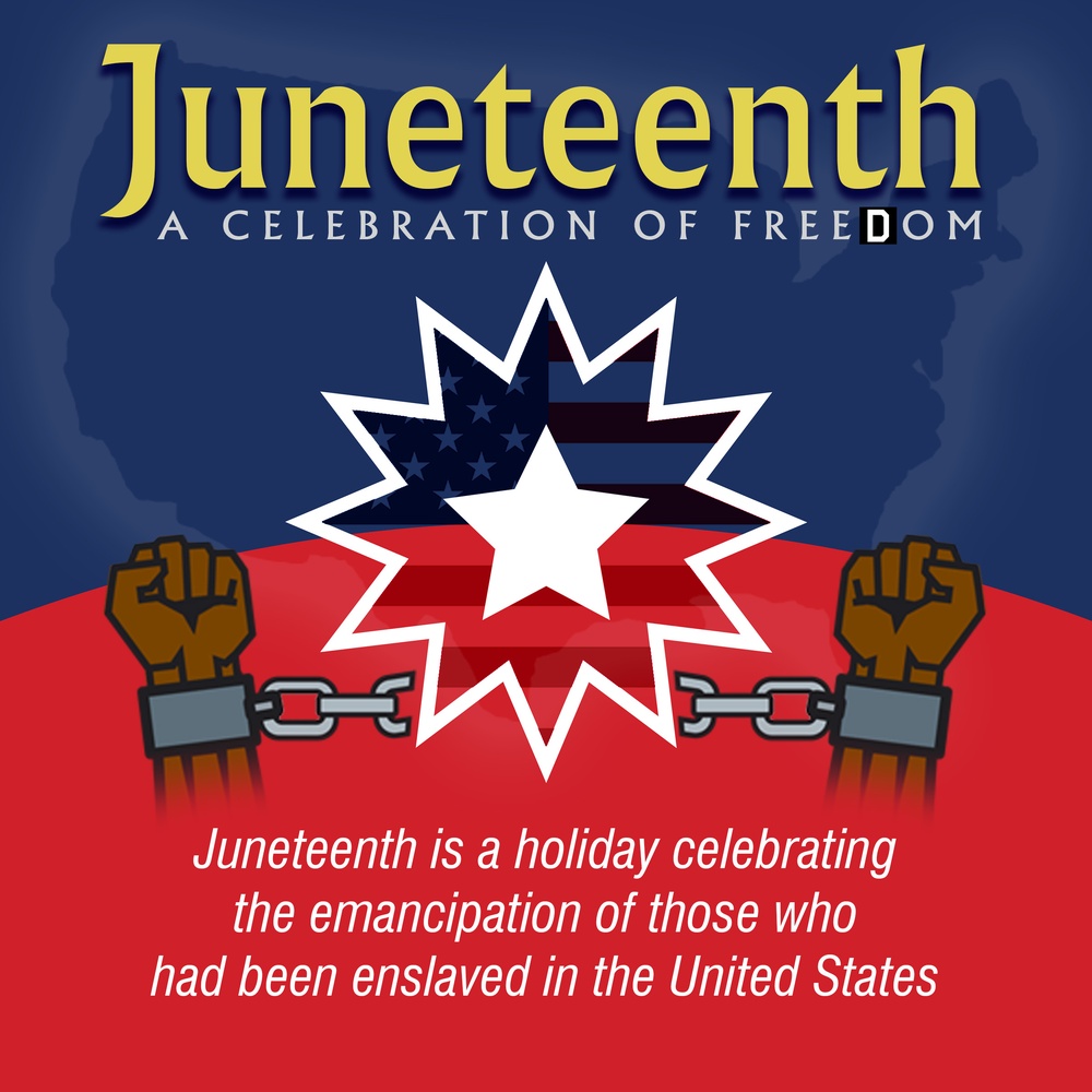 Juneteenth, a celebration of Freedom Day graphic