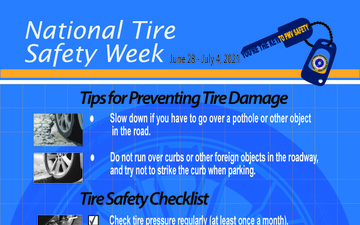 National Tire Safety Week - Tips for Preventing Tire Damage