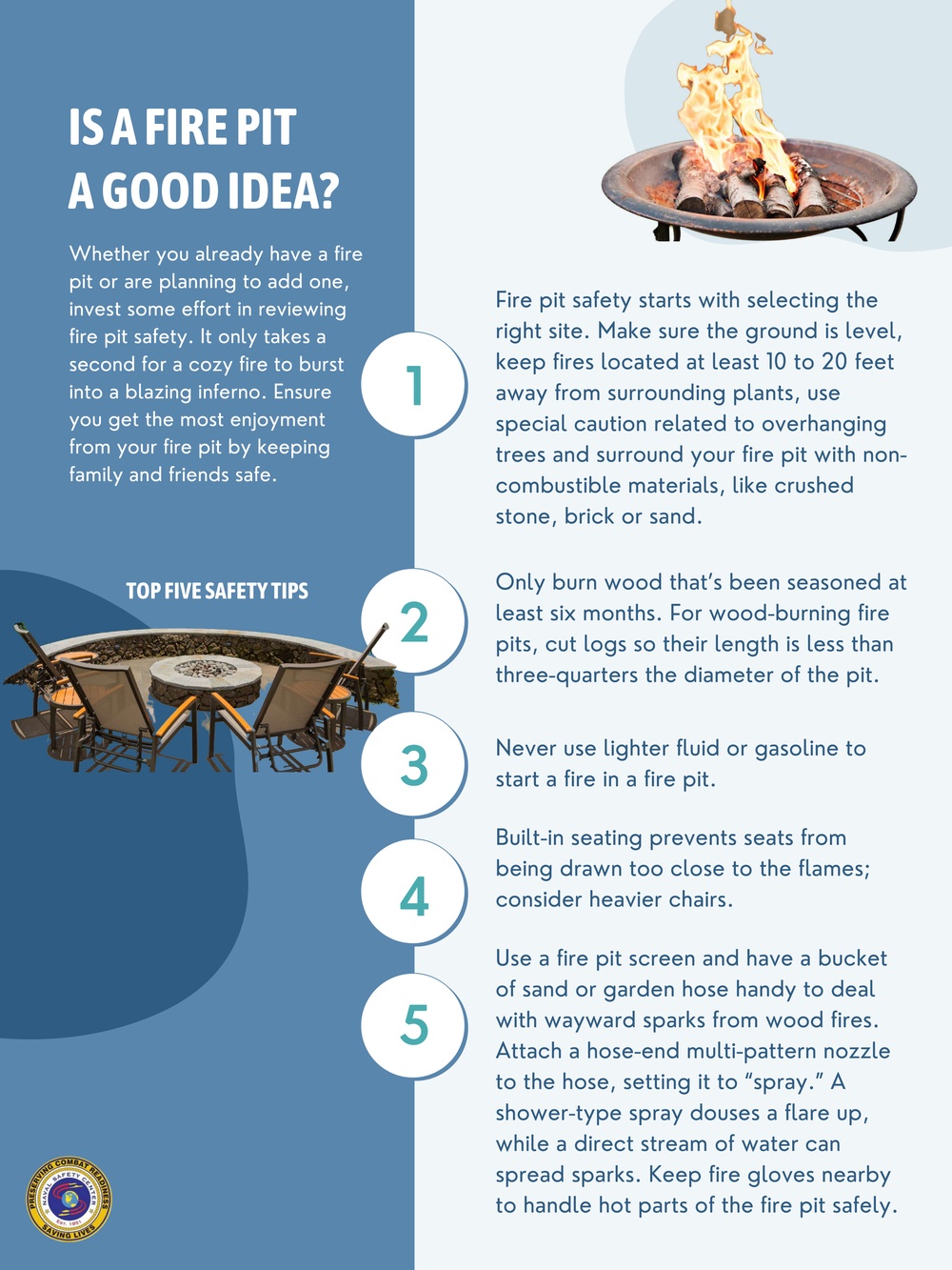 Top Five Fire Pit Safety Tips