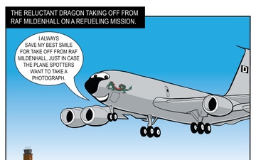 The Reluctant Dragon on a refueling mission.