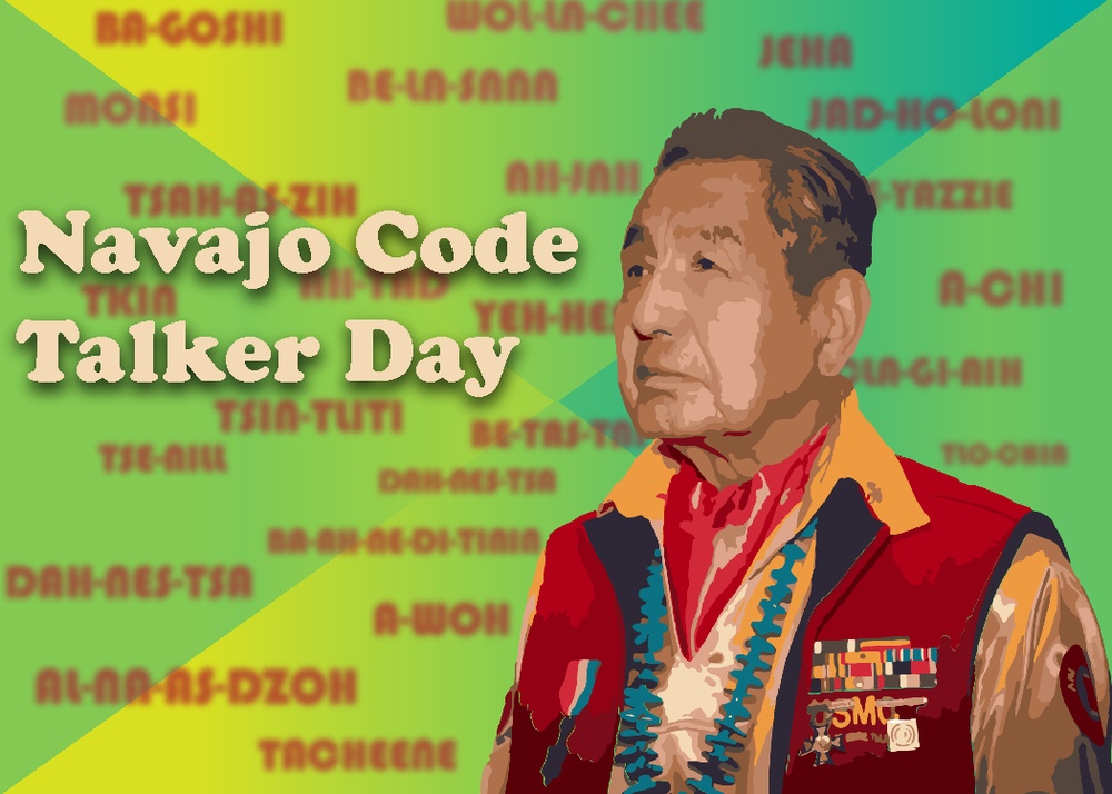 Navajo Code Talker Day Graphic