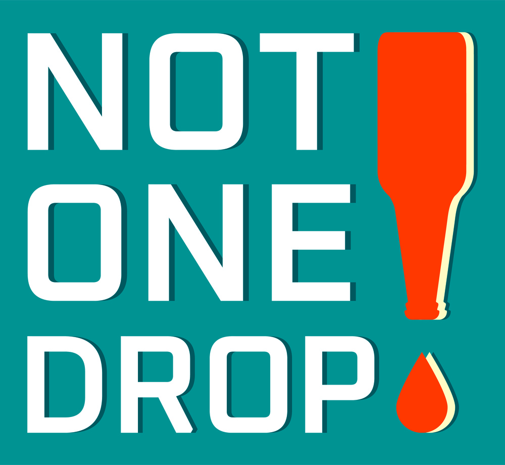 Not One Drop Banner Square