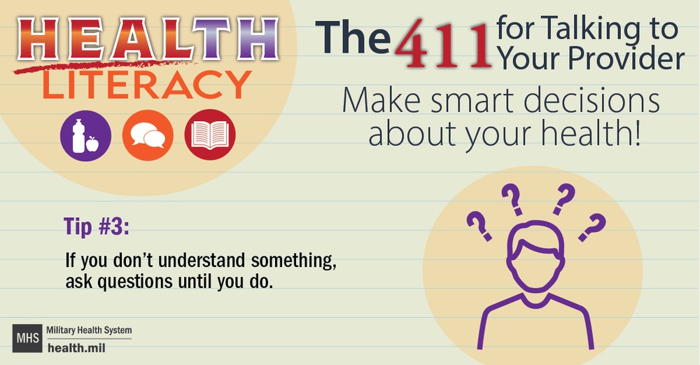 Health Literacy - Tip3