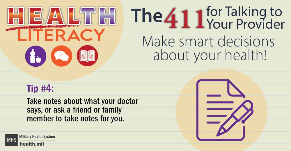 Health Literacy - Tip4