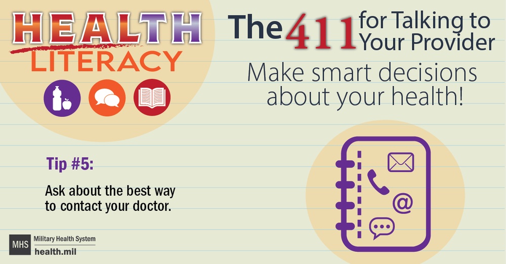 Health Literacy - Tip5