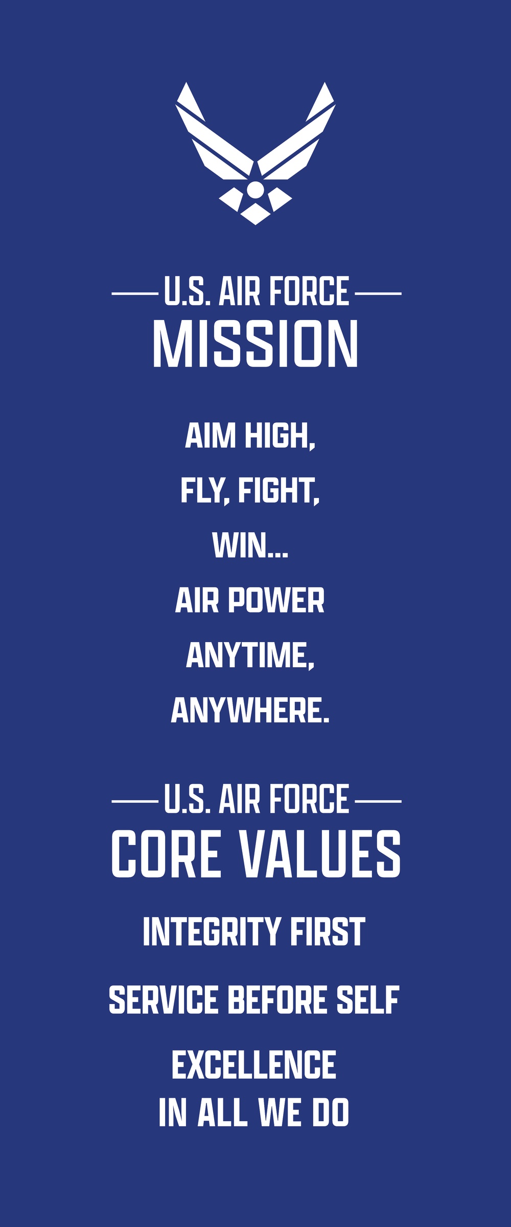 Air Force Mission and Core Values Panel