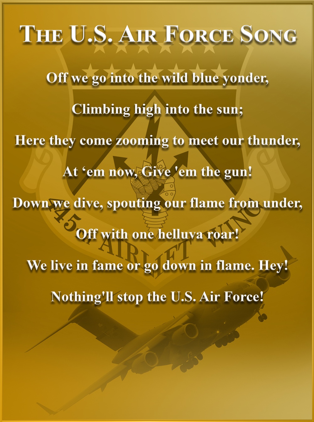 The U.S. Air Force Song Poster-002