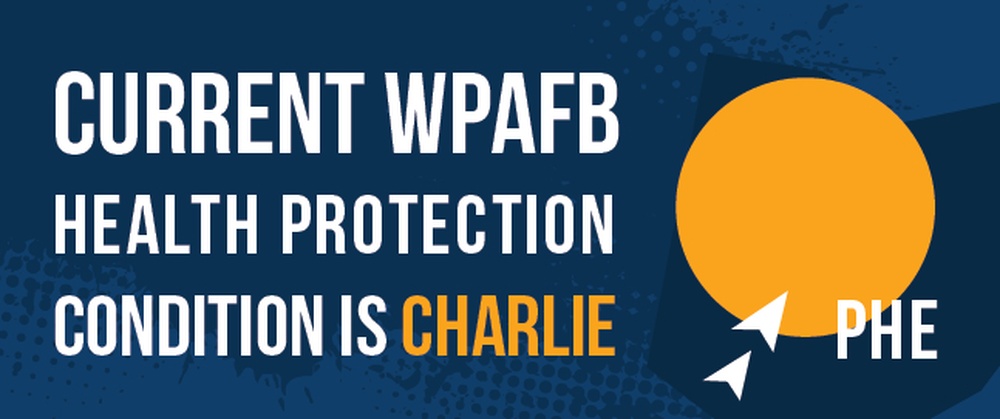 Current Wright-Patterson AFB Health Protection Condition Charlie Web Button Public Health Emergency