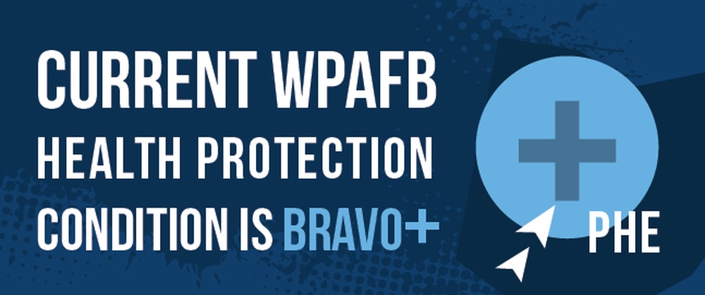 Current Wright-Patterson AFB Health Protection Condition Bravo Plus Web Button Public Health Emergency