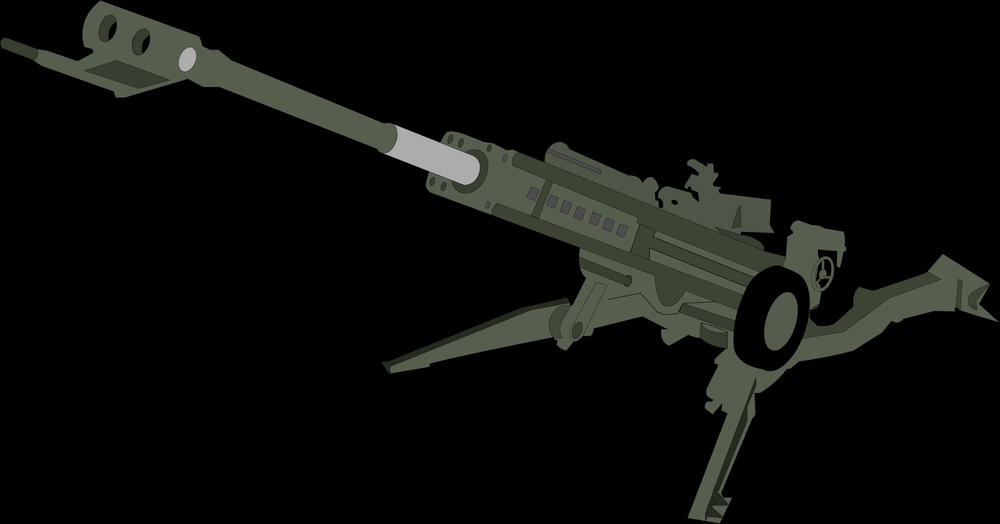 M777 Howitzer 3D Isometric