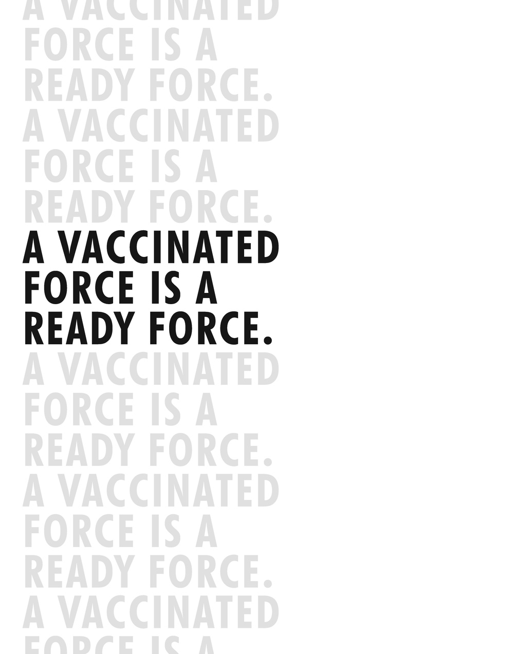 Covid-19 Get Vaccinated Black &amp; White Campaign 2:9