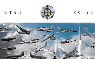 Hill AFB 80th Anniversary litho